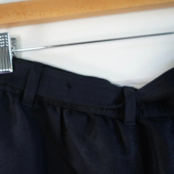 Coldwater Creek Belted Pants Womens M‎ 10 Wide Leg Natural Fit Linen Blend Black - Picture 7 of 10